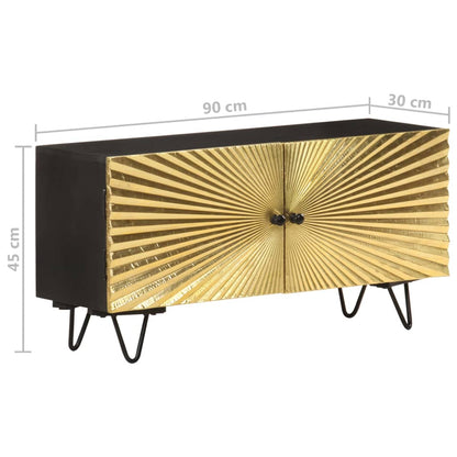 Mobile Porta TV 90x30x45 cm in Legno Massello di Mango | homemem39
