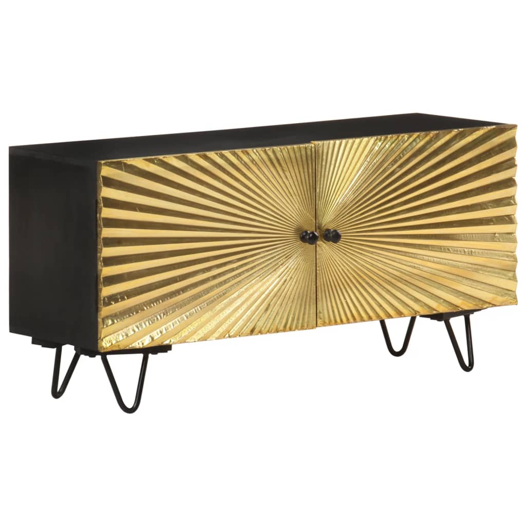 Mobile Porta TV 90x30x45 cm in Legno Massello di Mango
