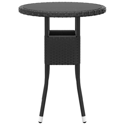 Set Divani da Giardino 5 pz in Polyrattan Nero - homemem39