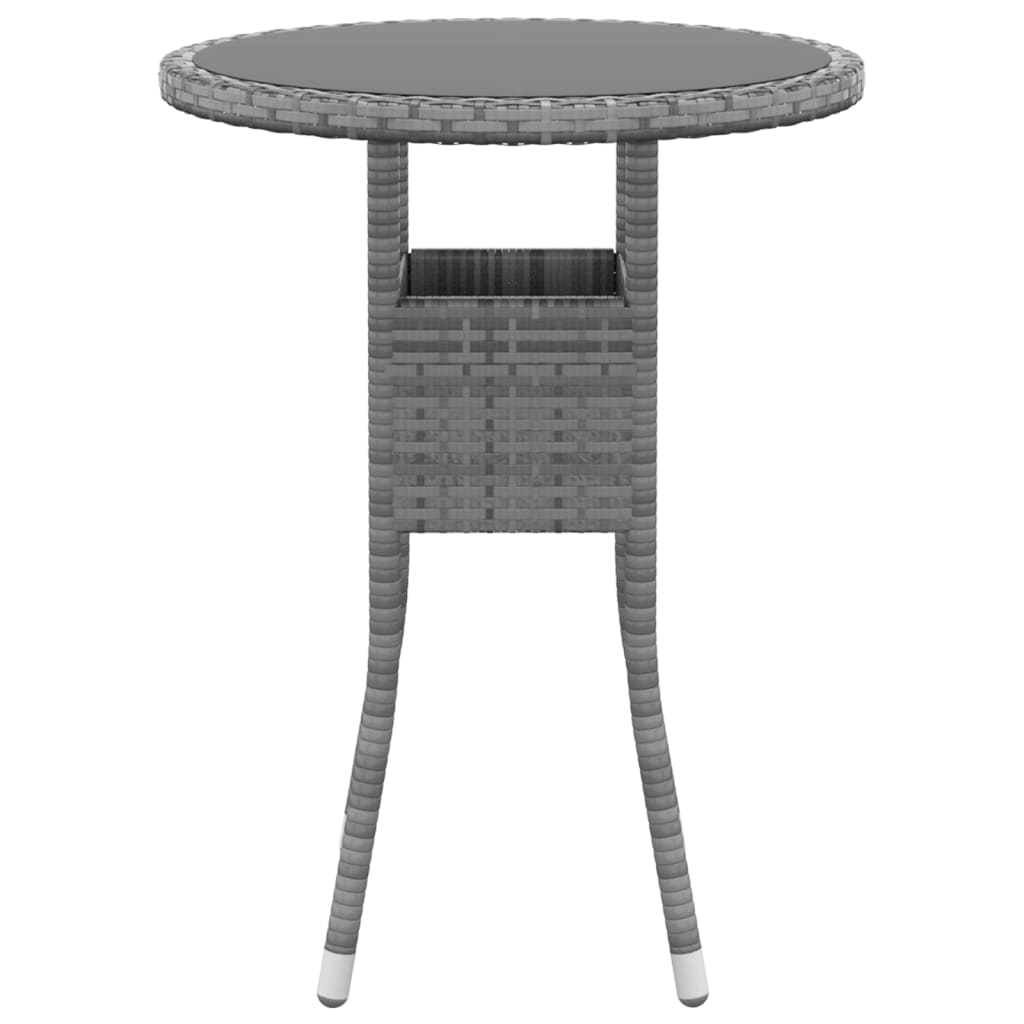 Set Divani da Giardino 5 pz in Polyrattan Grigio - homemem39