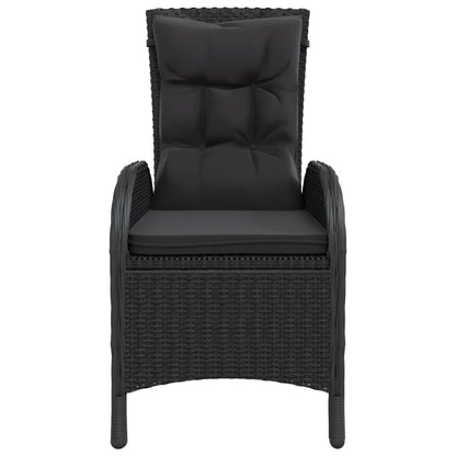 Set da Bistrot per Giardino 5 pz in Polyrattan Nero - homemem39