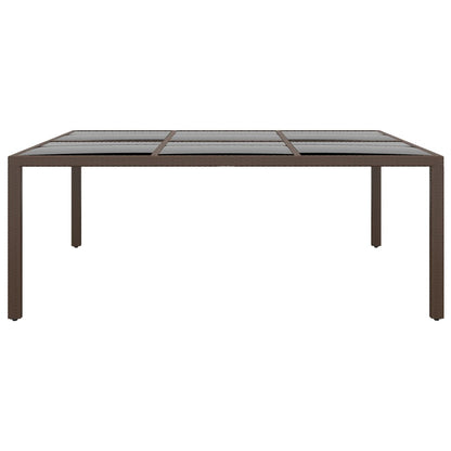 Set da Pranzo da Giardino 11 pz in Polyrattan Marrone - homemem39