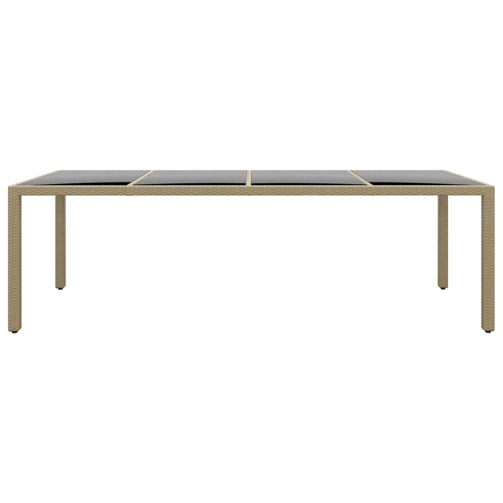 Set da Pranzo per Giardino 11 pz in Polyrattan Beige - homemem39