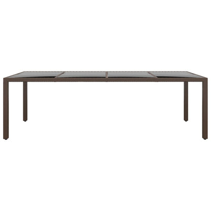 Set da Pranzo da Giardino 11 pz in Polyrattan Marrone - homemem39