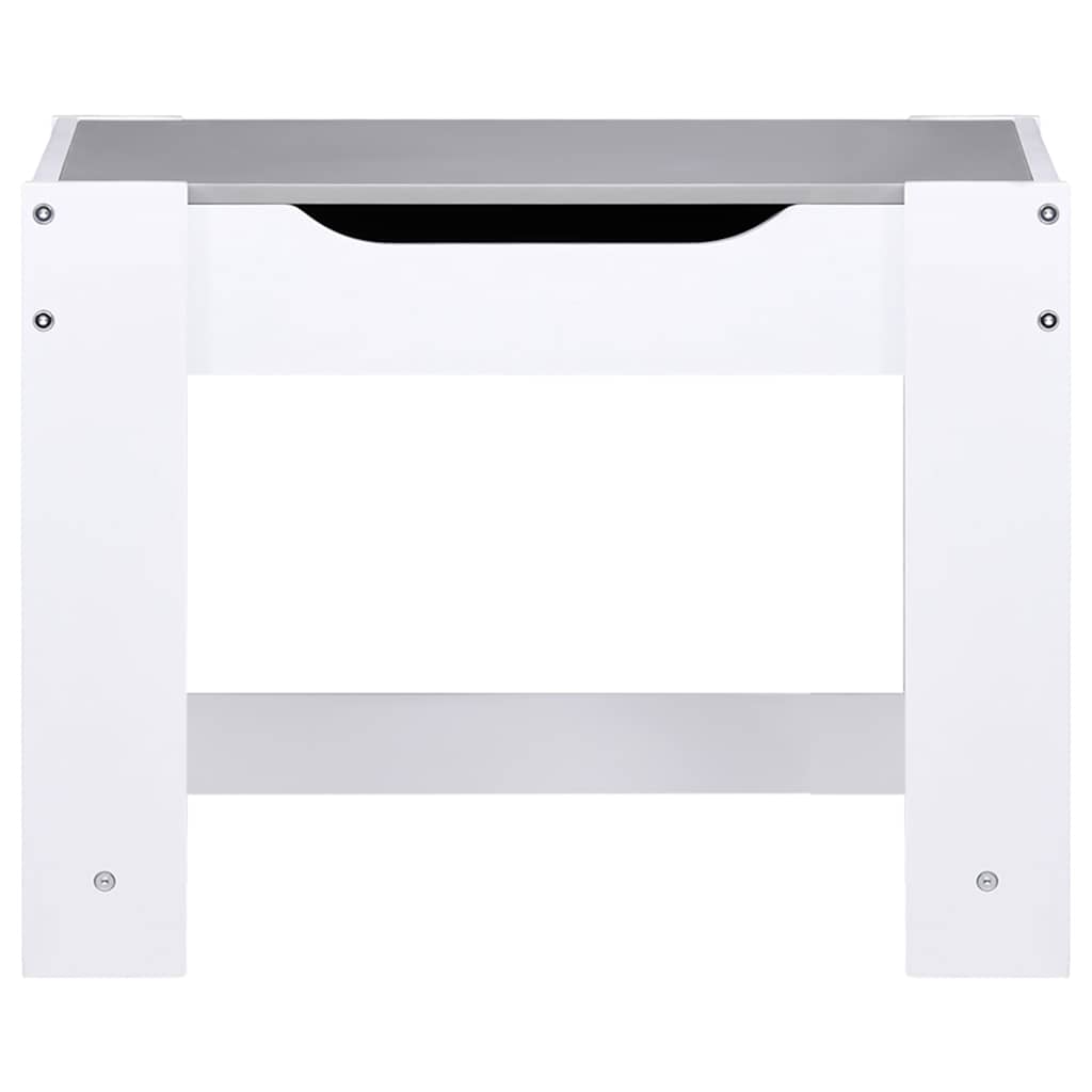 Tavolo per Bambini con 2 Sedie Bianco in MDF | homemem39