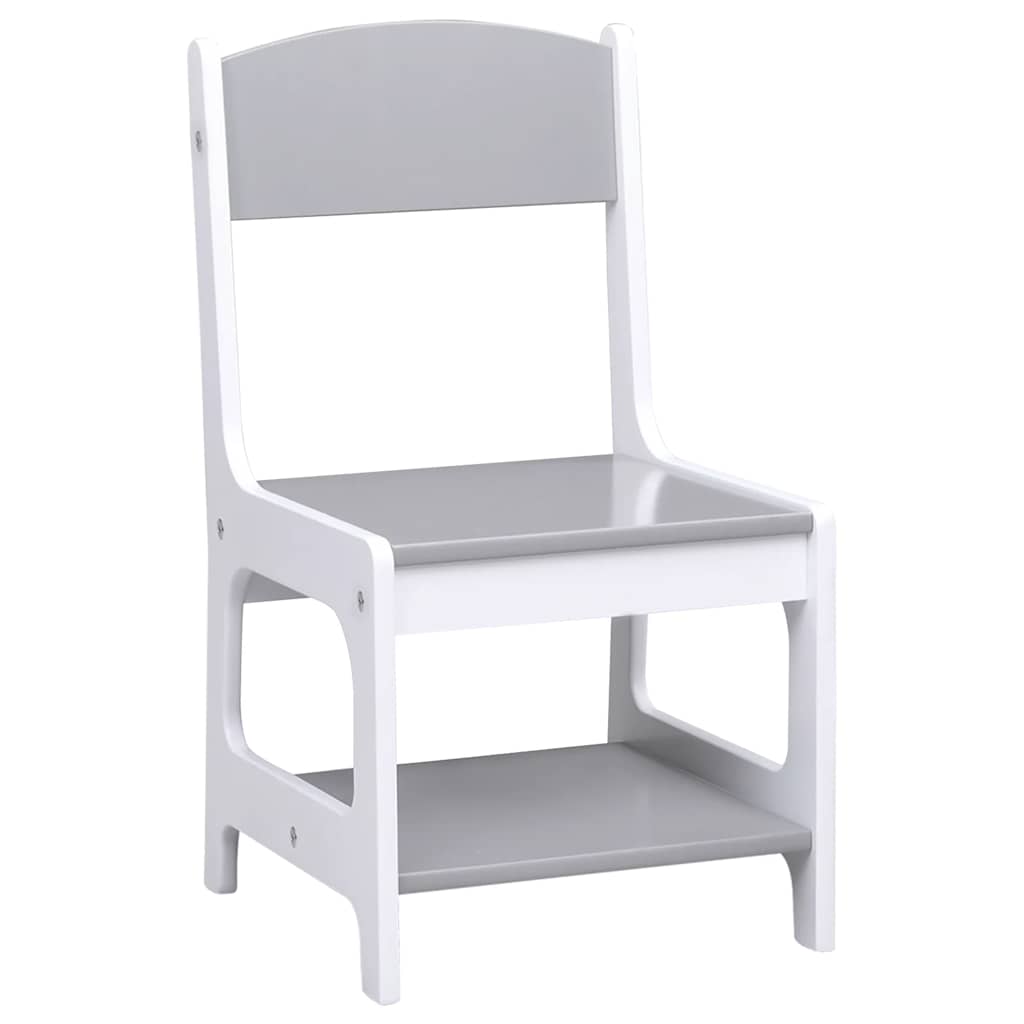 Tavolo per Bambini con 2 Sedie Bianco in MDF | homemem39