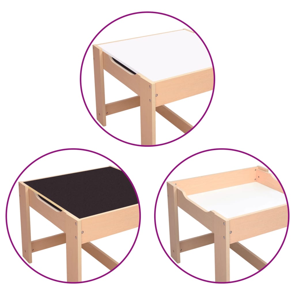 Tavolo per Bambini con 2 Sedie in MDF | homemem39