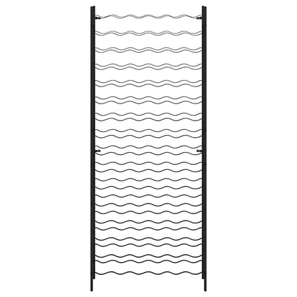 Portavini da 96 Bottiglie Nero in Ferro