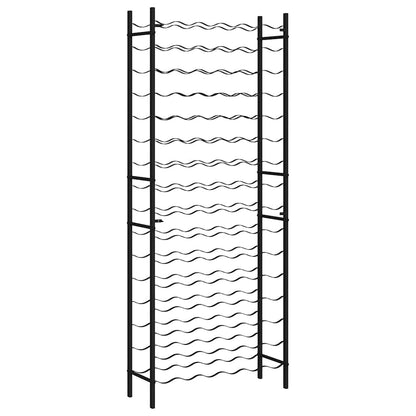 Portavini da 96 Bottiglie Nero in Ferro