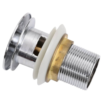 Scarico a Pressione Funzione Troppopieno Cromo 6,4x6,4x9,1cm - homemem39