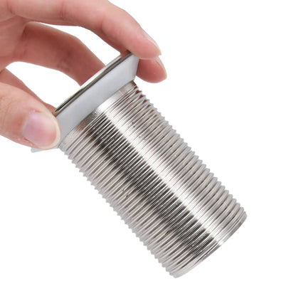 Scarico a Pressione Senza Troppopieno Cromo 6,4x6,4x9,1cm - homemem39