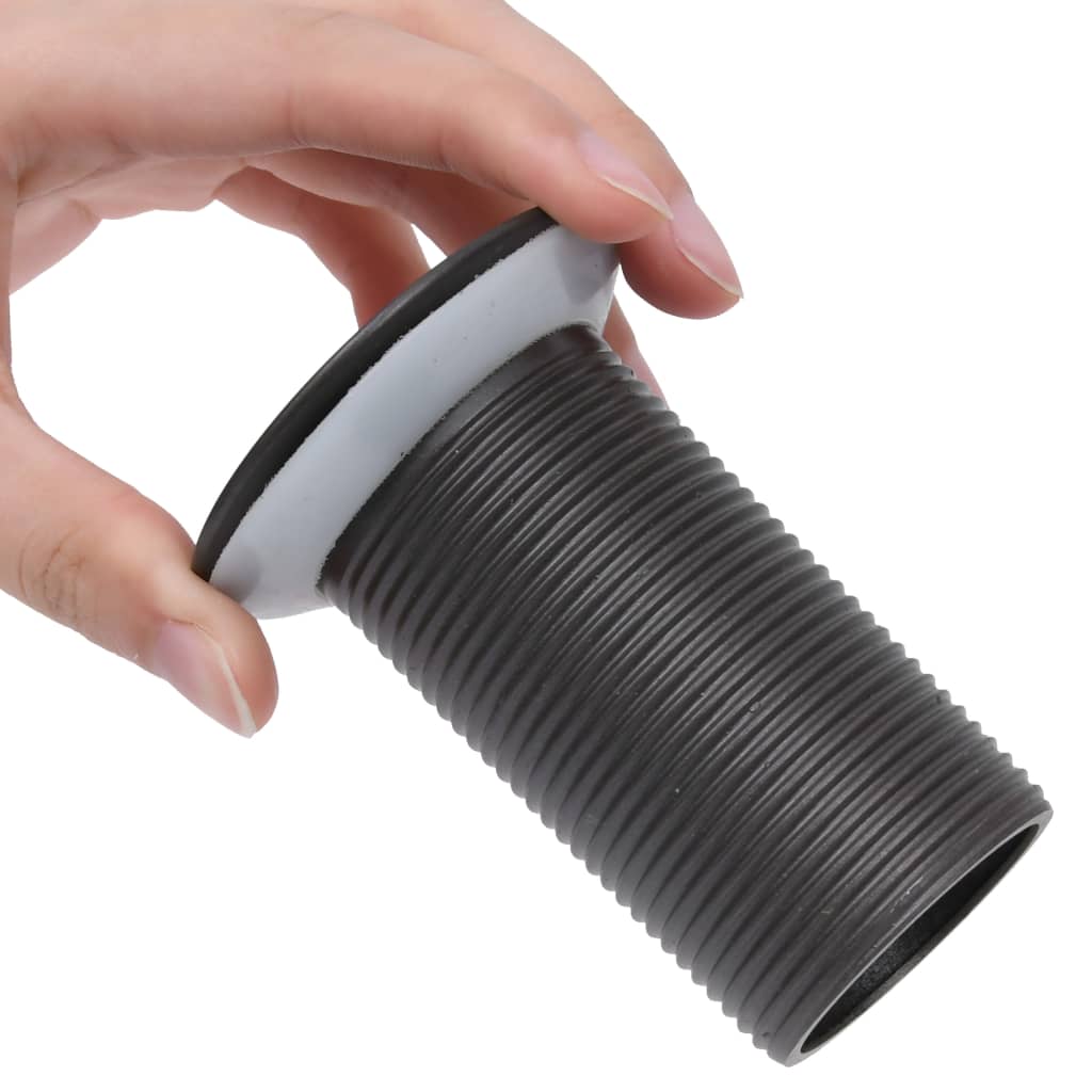 Scarico a Pressione Senza Troppopieno Grigio 6,4x6,4x9,1 cm - homemem39