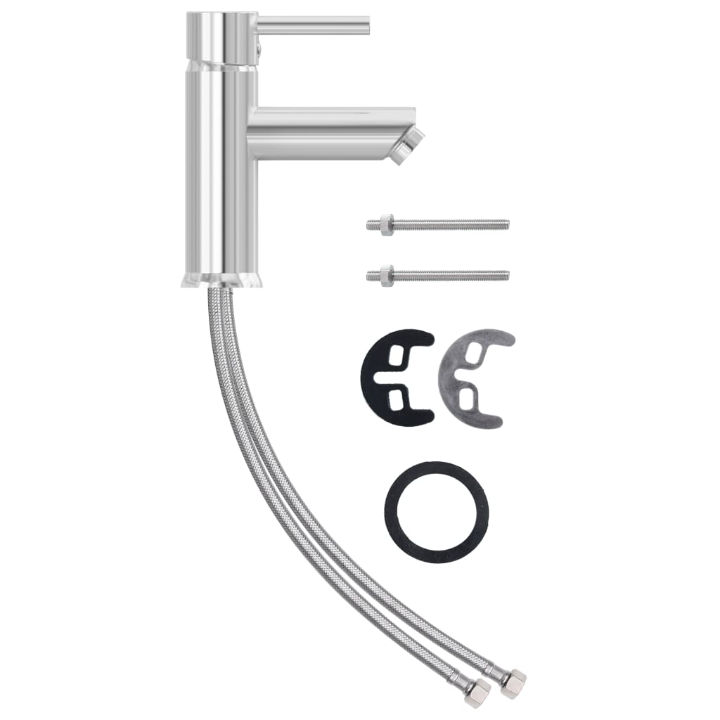 Rubinetto per Lavabo del Bagno Finitura Cromo 30x176 mm - homemem39