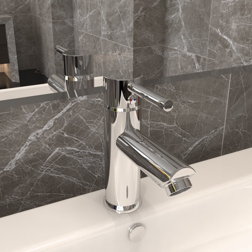 Rubinetto per Lavabo del Bagno Finitura Cromo 30x176 mm - homemem39