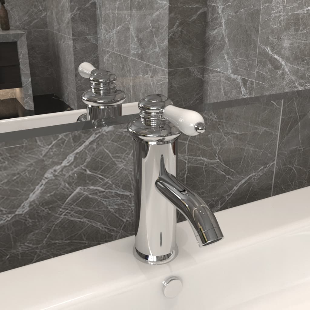 Rubinetto per Lavabo del Bagno Finitura Cromo 130x180 mm - homemem39