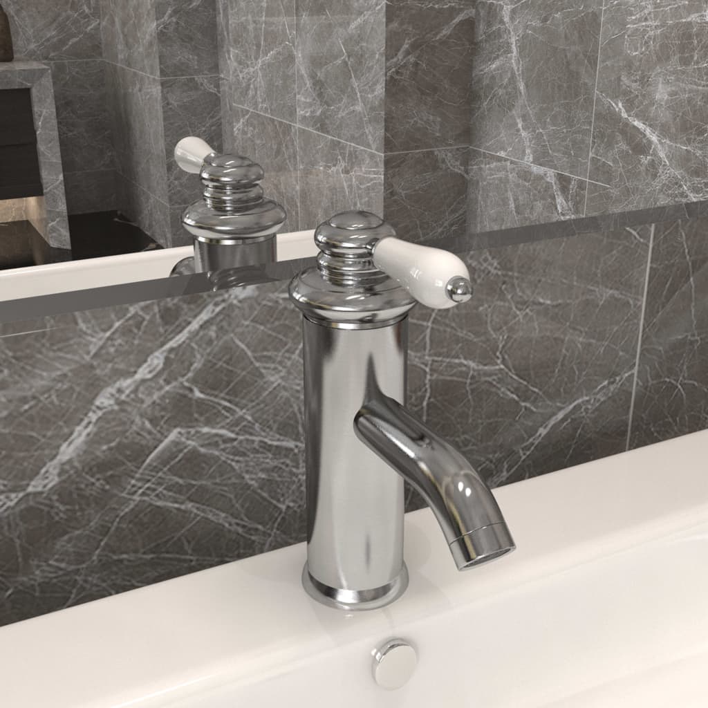 Rubinetto per Lavabo del Bagno Argento 130x180 mm - homemem39