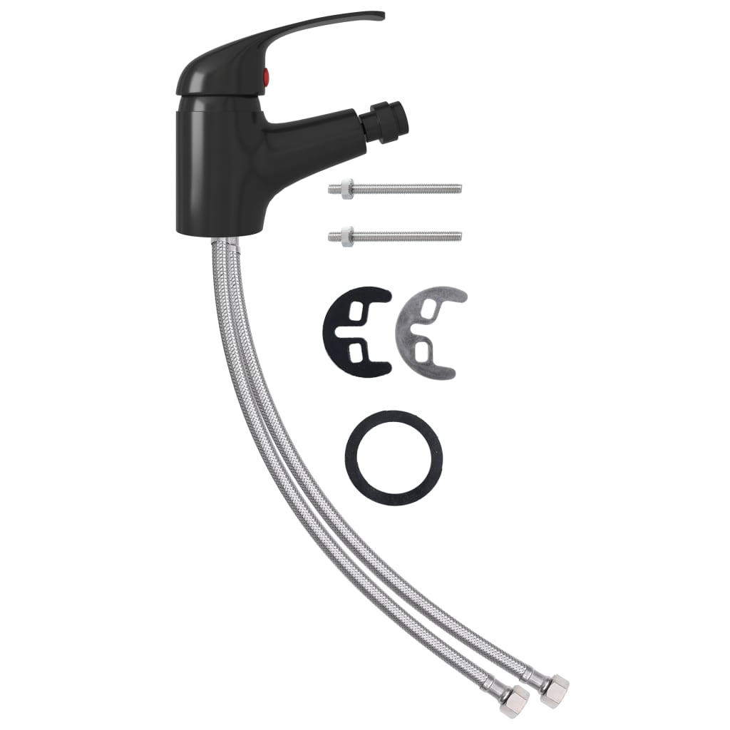 Rubinetto Miscelatore per Bidè Nero 13x12 cm - homemem39