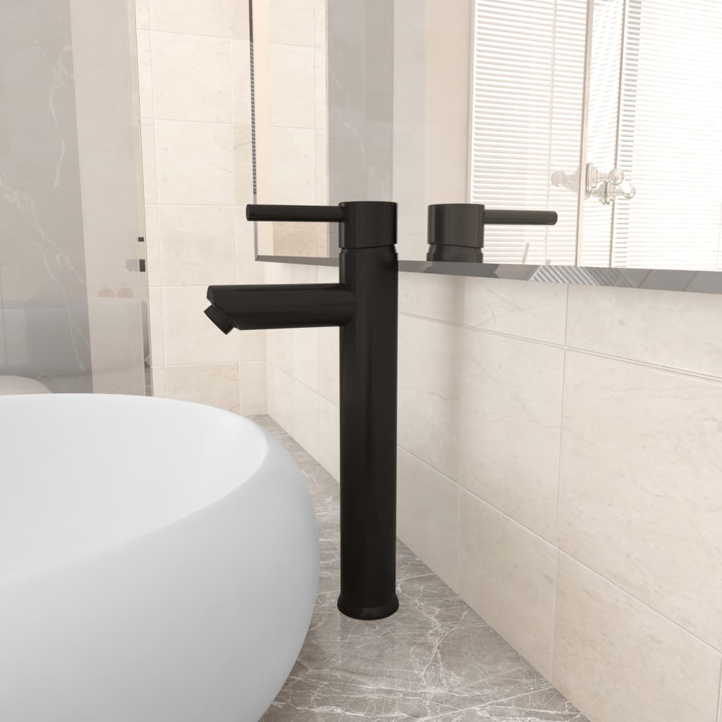 Rubinetto Miscelatore da Bagno Nero 12x30 cm - homemem39