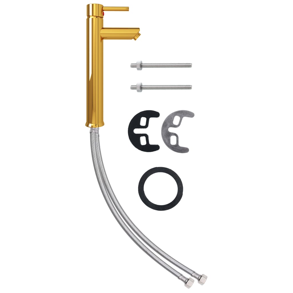 Rubinetto Miscelatore da Bagno Oro 12x30 cm - homemem39