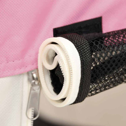 Box per Cani Pieghevole con Borsa Trasporto Rosa 90x90x58 cm
