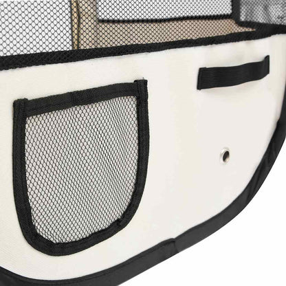 Box per Cani Pieghevole con Borsa Trasporto Blu 145x145x61 cm - homemem39