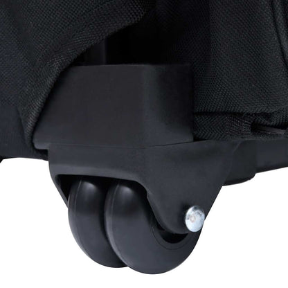 Trolley Trasportino per Animali Pieghevole Multifunzione Nero