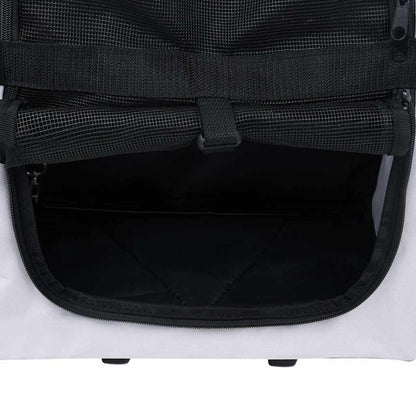 Trolley Trasportino per Animali Pieghevole Multifunzione Grigio - homemem39