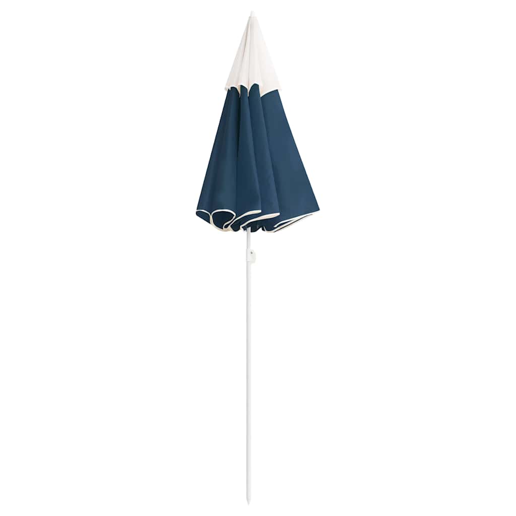Ombrellone da Giardino con Palo in Acciaio Blu 180 cm | homemem39