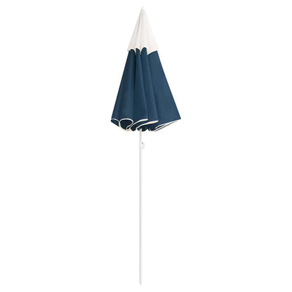 Ombrellone da Giardino con Palo in Acciaio Blu 180 cm | homemem39
