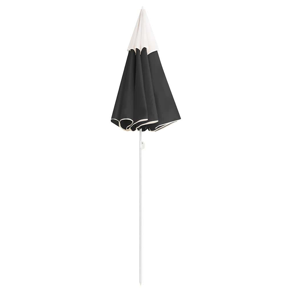 Ombrellone Giardino con Palo in Acciaio Antracite 180 cm | homemem39