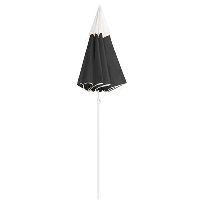 Ombrellone Giardino con Palo in Acciaio Antracite 180 cm | homemem39
