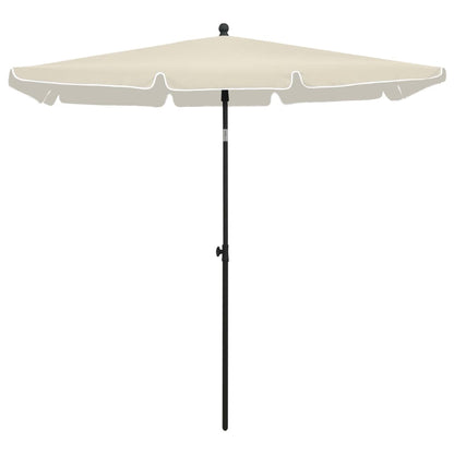 Ombrellone da Giardino con Palo 210x140 cm Sabbia | homemem39
