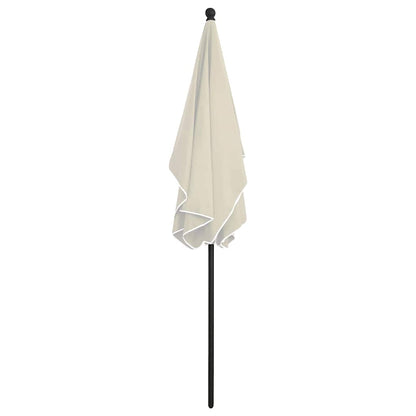 Ombrellone da Giardino con Palo 210x140 cm Sabbia
