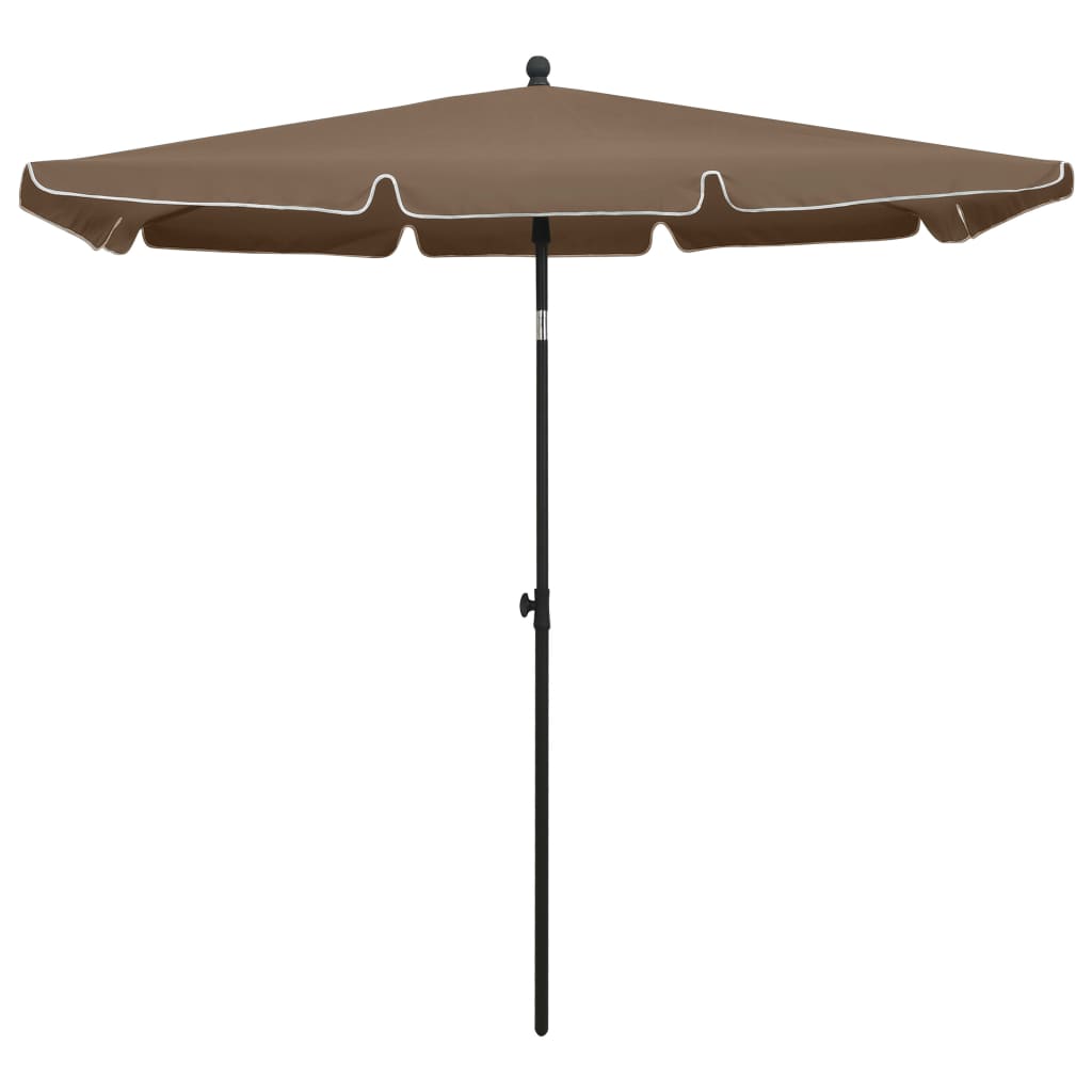 Ombrellone da Giardino con Palo 210x140 cm Tortora | homemem39