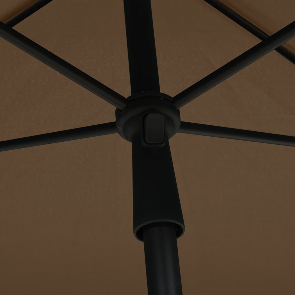 Ombrellone da Giardino con Palo 210x140 cm Tortora | homemem39