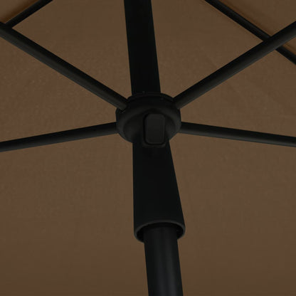 Ombrellone da Giardino con Palo 210x140 cm Tortora | homemem39