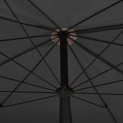 Ombrellone da Giardino con Palo 200x130 cm Antracite - homemem39