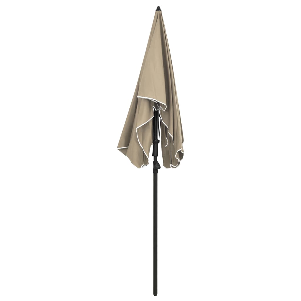 Ombrellone da Giardino con Palo 200x130 cm Tortora | homemem39