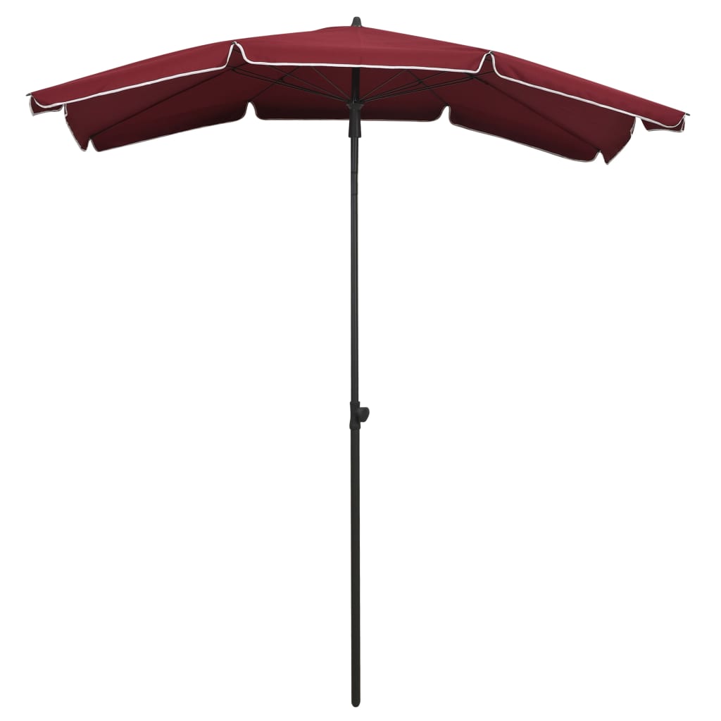 Ombrellone da Giardino con Palo 200x130 cm Rosso Bordò | homemem39