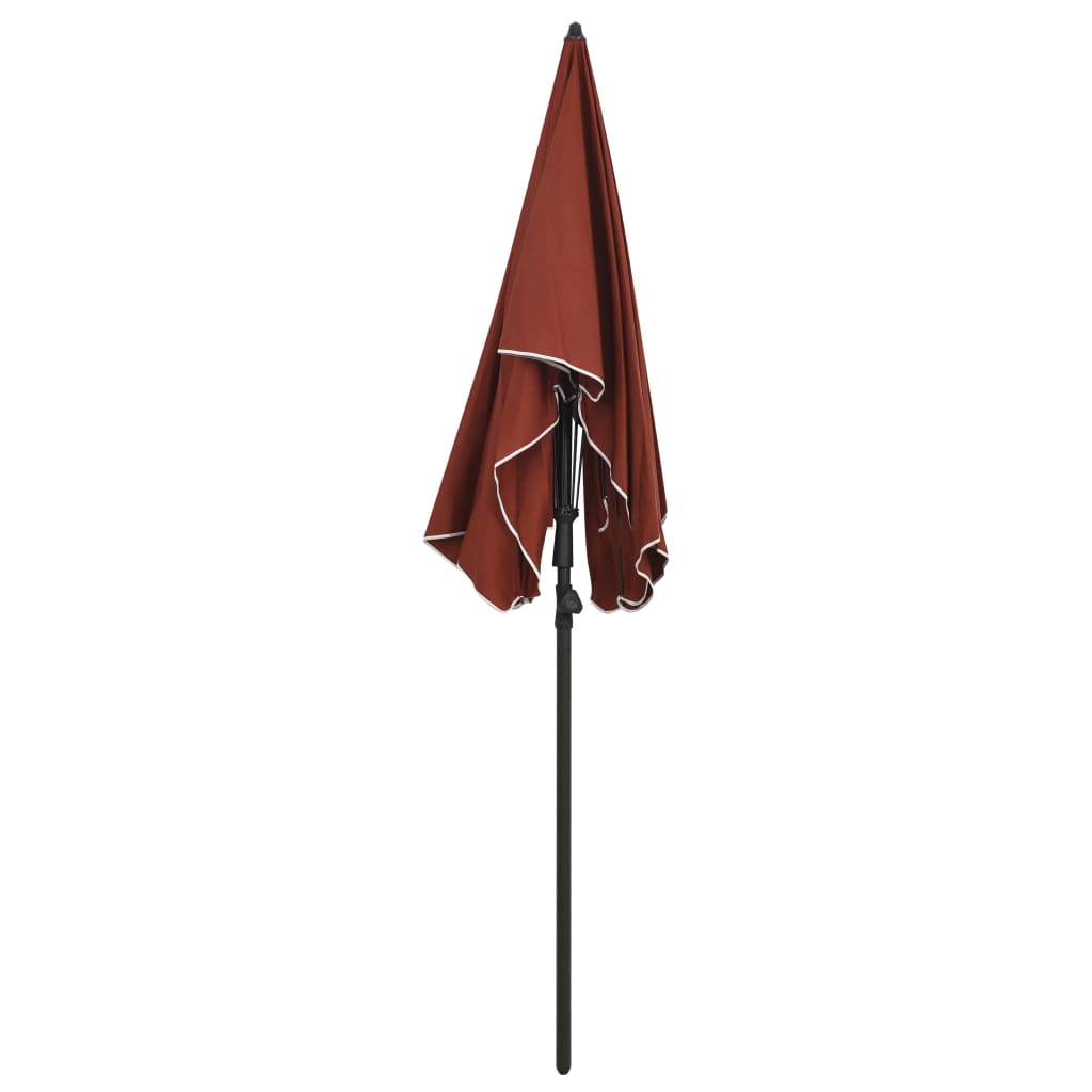 Ombrellone da Giardino con Palo 200x130 cm Terracotta | homemem39