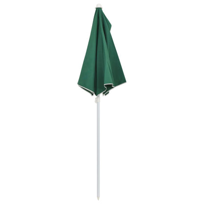 Ombrellone Semicircolare da Giardino con Palo 180x90 cm Verde | homemem39