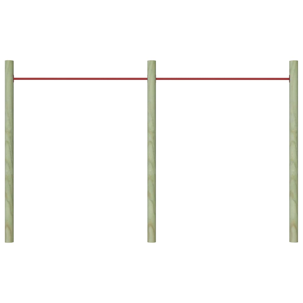Sbarre da Gioco 2 pz 125 cm in Acciaio Rosso