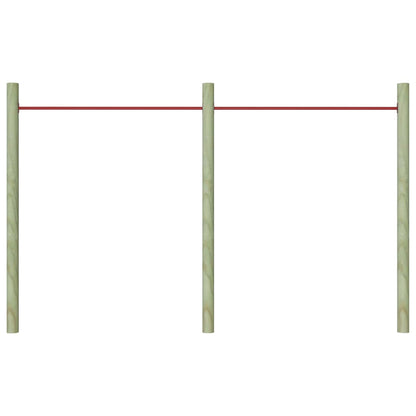 Sbarre da Gioco 2 pz 125 cm in Acciaio Rosso