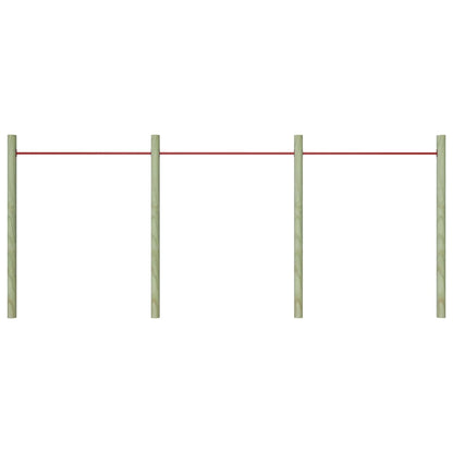 Sbarre da Gioco 3 pz 125 cm in Acciaio Rosso