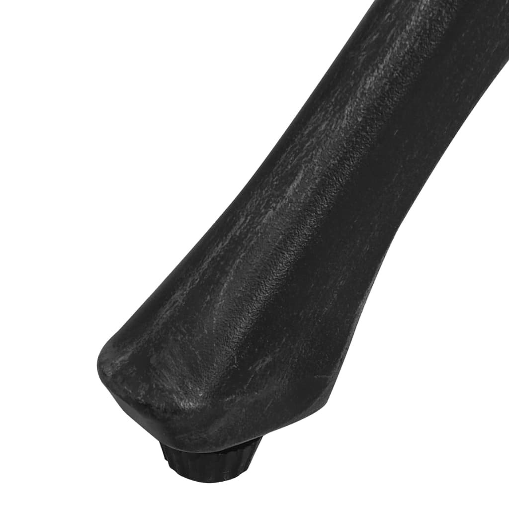Tavolo da Giardino Nero 90x90x74 cm in Alluminio Pressofuso | homemem39