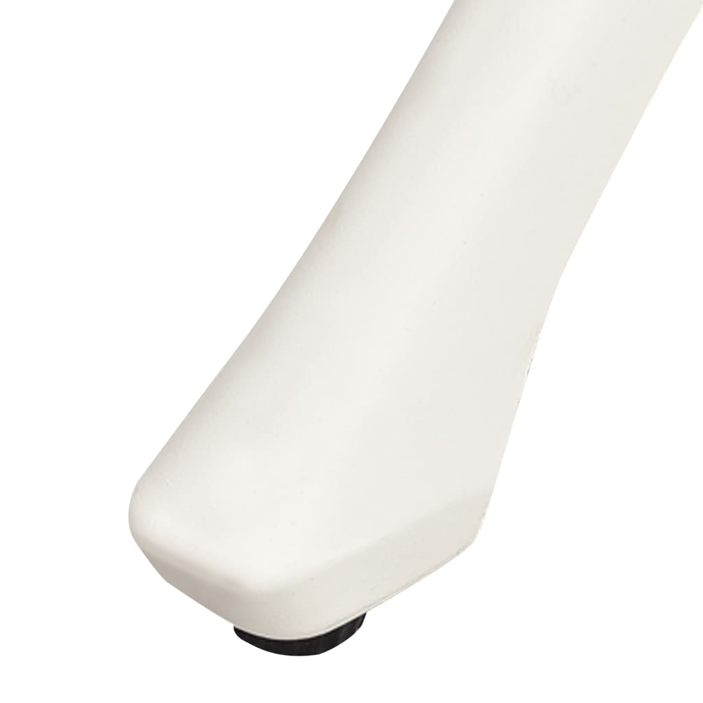 Tavolo da Giardino Bianco 90x90x74 cm in Alluminio Pressofuso | homemem39
