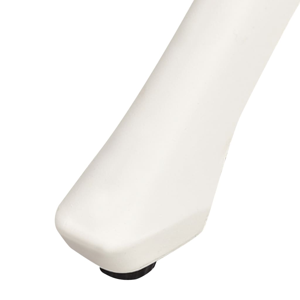 Tavolo da Giardino Bianco 90x90x73 cm in Alluminio Pressofuso | homemem39