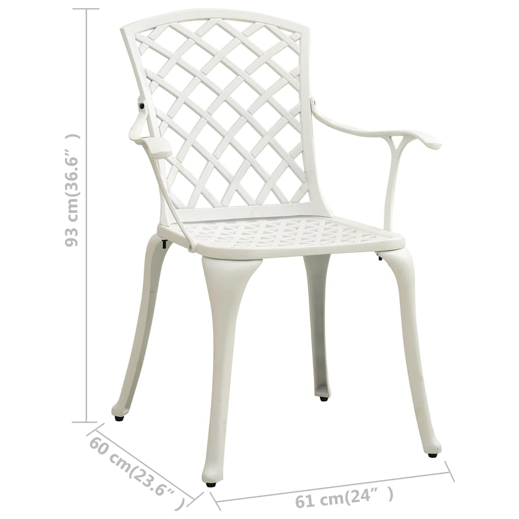 Set da Bar 3 pz in Alluminio Pressofuso Bianco