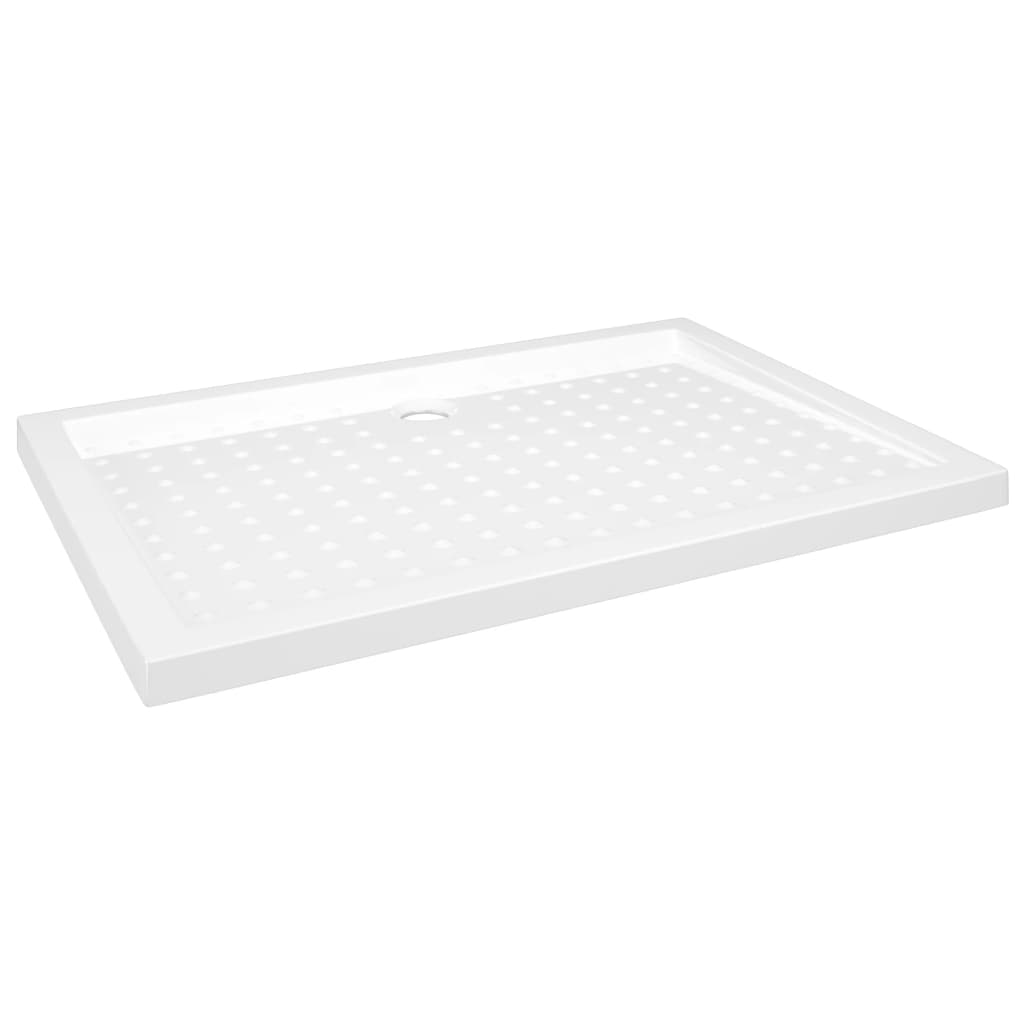 Piatto Doccia con Superficie Puntinata Bianco 70x100x4cm in ABS - homemem39