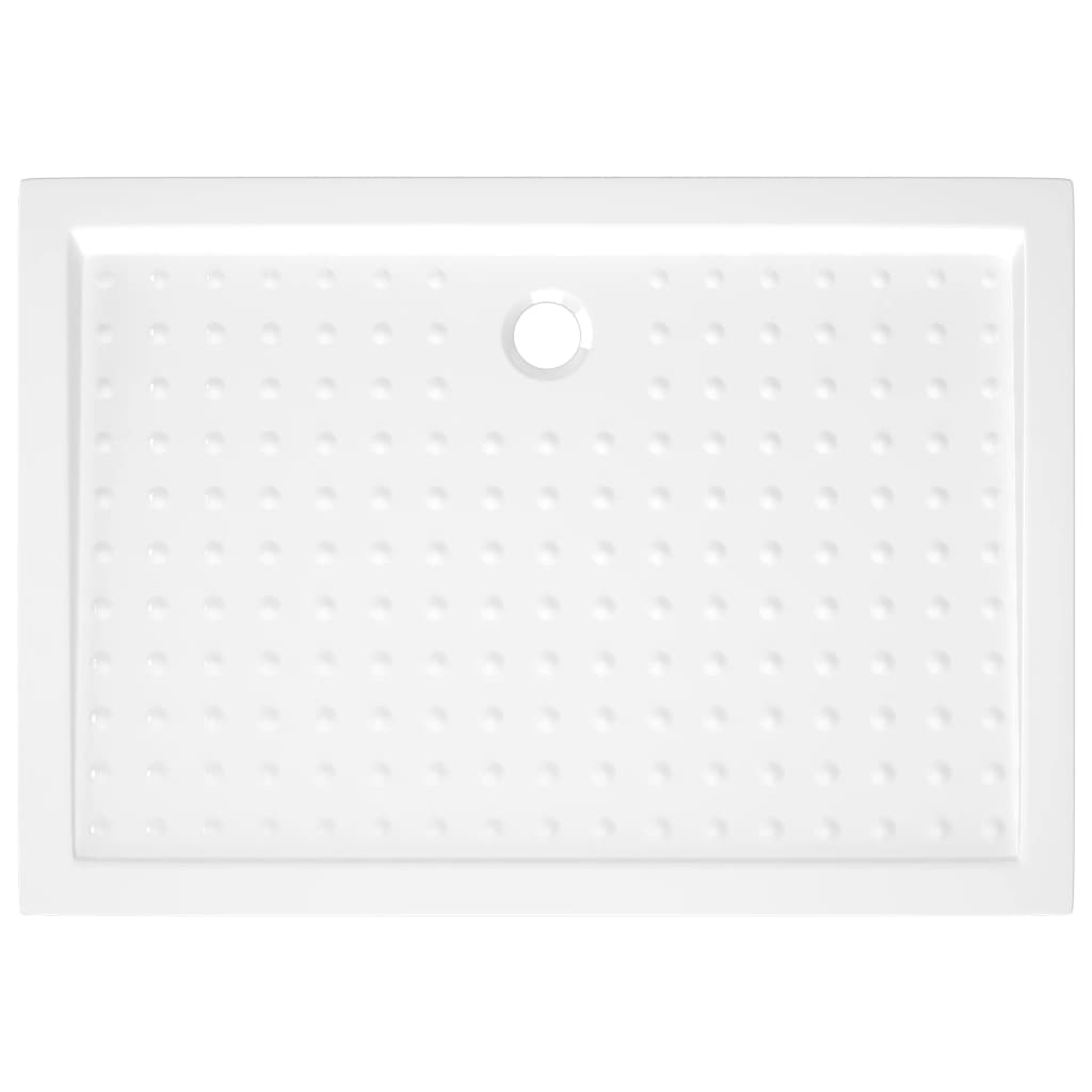 Piatto Doccia con Superficie Puntinata Bianco 70x100x4cm in ABS - homemem39